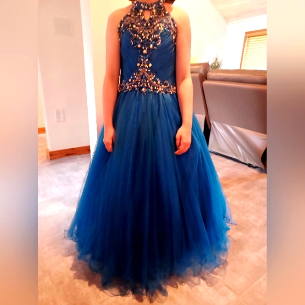 Pageant gown, formal dress, Rachel Allan